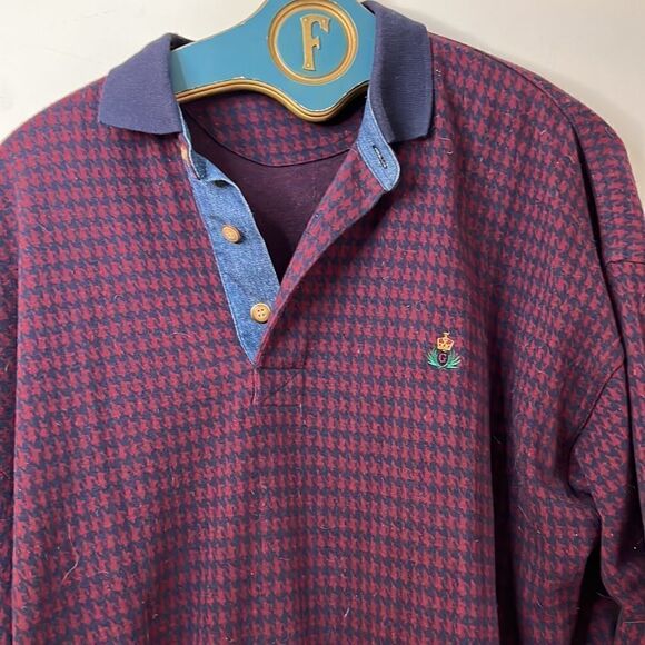 Vintage Gant Cotton Long Sleeve Polo - L - Picture 2 of 4